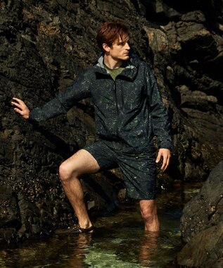 JOSEPH ABBOUD MOUNTAIN 【UNISEX】3Dエンボスリーフ ハーフパンツ オリーブ系6