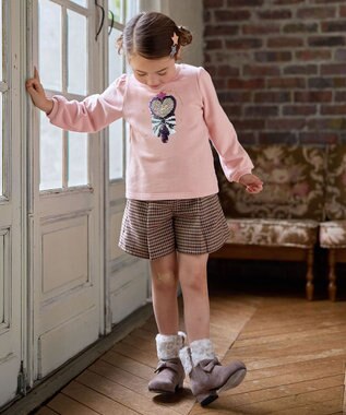 ANY KIDS ミラクルスパンコールトレーナー ピンク（ステッキ×鏡）