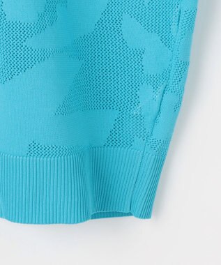 PW CIRCULUS 【MEN】ＤＯＶＥモチーフ ニットモックネック ゴルフ スカイブルー系