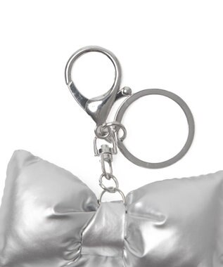 WEGO クッションリボンキーホルダー シルバー