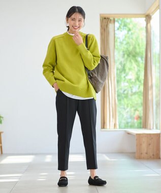  【吸湿発熱】any HEAT テーパードパンツ