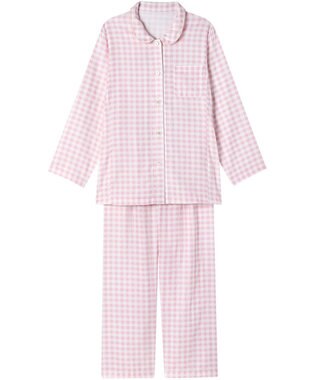 Wing パジャマ 綿100%(本体) 3Lまで対応 大きいサイズ 長袖 長ズボン レディース EP1003 ウイング／ワコール