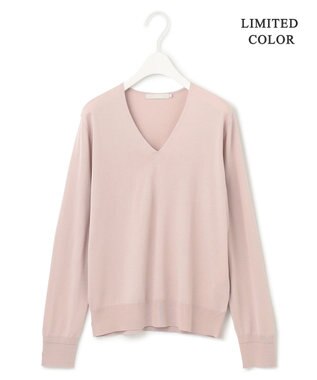 ICB 【WEB限定カラーあり】 シンセティックハイゲージ Vネックプルオーバー ピンク系［WEB限定］