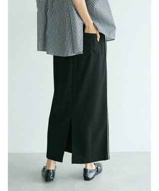 CRAFT STANDARD BOUTIQUE パイピングラインスカート Black