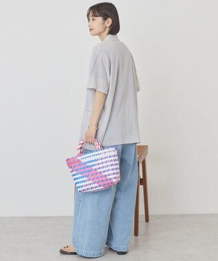 AMERICAN HOLIC 【接触冷感】シアーテーラード半袖ジャケット Light Gray