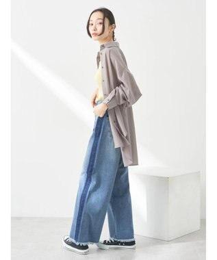 earth music&ecology サイドラインデニムパンツ Medium Indigo