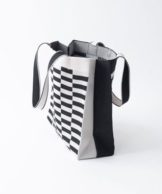 TRICOTE チェックペーパーバッグ 99BLACK