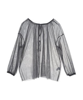 Green Parks ２ＷＡＹチュールギャザープルオーバー Charcoal Gray