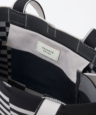 TRICOTE チェックペーパーバッグ 99BLACK