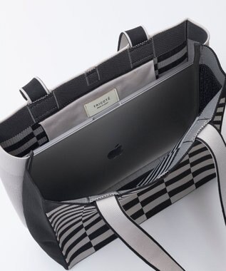 TRICOTE チェックペーパーバッグ 99BLACK