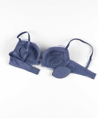 AMPHI ブラジャー ショーツセット まる胸メイク 推し活・推し事応援 Aカップあり 【ブラショーツセット】 上下セット ブラ BBJ201 アンフィ／ワコール ブルー