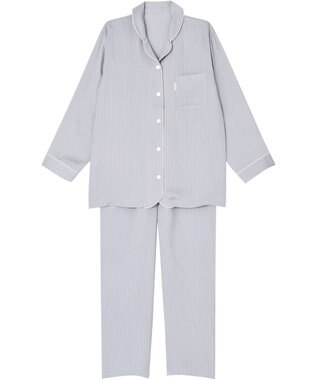 ワコール／睡眠科学 【パジャマ】　長袖・長ズボン　なめらかな肌ざわり　睡眠科学／ワコール　YDX507 グレー