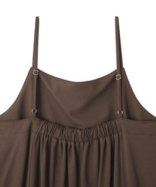 YECCA VECCA 【2点SET】シアーシャツ×Aラインキャミワンピース Terracotta