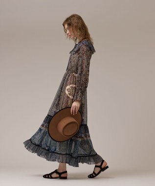 GRACE CONTINENTAL ペイズリープリントドレス