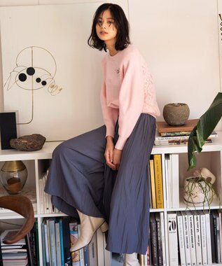 【新色追加・ウエスト調整可】ギャザーライトデシン パンツ