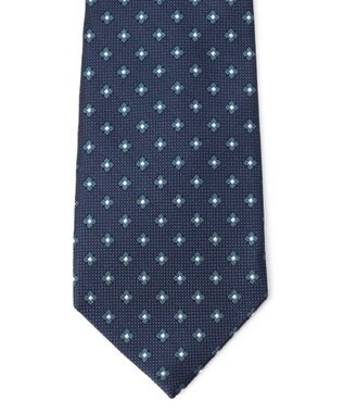 J.PRESS MEN 【VINTAGE JACQUARD COLLECTION】小紋柄 ネクタイ ネイビー系9
