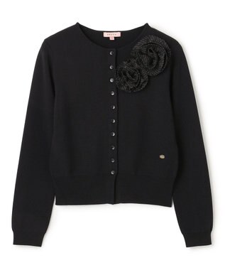 TOCCA GLOW CORSAGE KNIT ニットカーディガン ブラック系
