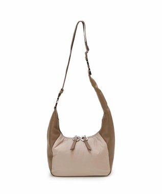 TOPKAPI 【TREASURE TOPKAPI】スムースレザー コンビ 2way ショルダー バッグ グレージュ