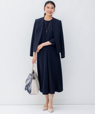 23区 ベルトモチーフ柄スカーフ グレー系