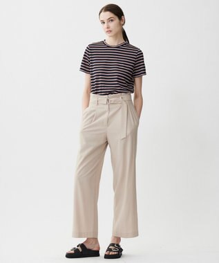 ICB L 【洗える】 シアーマルチボーダー カットソー モノトーンベース系