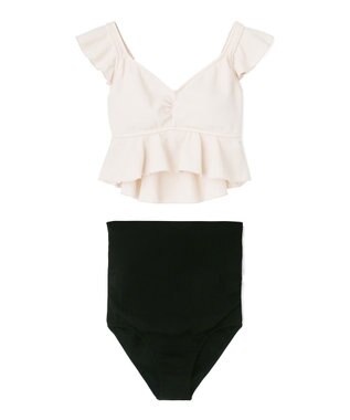 San-ai Resort（三愛水着楽園） 【SALE】【ナチュラルシェイプスイム　ライト】ノンワイヤービキニ　9M・11L　【San-ai Resort（サンアイリゾート）】 ホワイト×ブラック