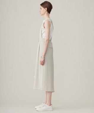 ICB 【洗える】ライトダブルクロス ジャンパースカート トープ系