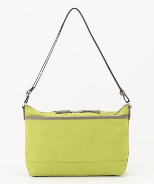 Y'SACCS ナイロン×リサイクルレザー　コンビマルチショルダー ライトグリーン