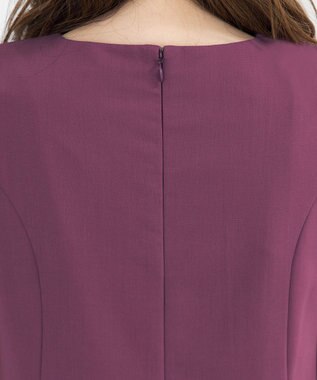 Tiaclasse L 【洗える】裾フレアAラインワンピース パープル