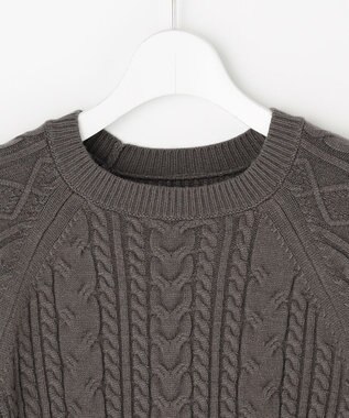 ANY SIS ケーブル ニット プルオーバー ストレート