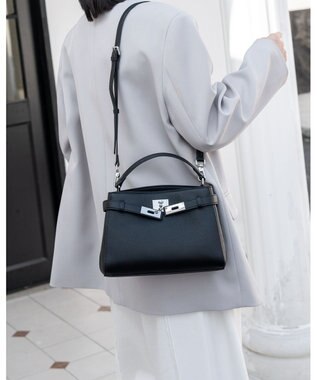 style code [Lyrss/リルス] 牛革 クラシック フラップ レザー ハンドバッグ