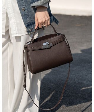 style code [Lyrss/リルス] 牛革 クラシック フラップ レザー ハンドバッグ