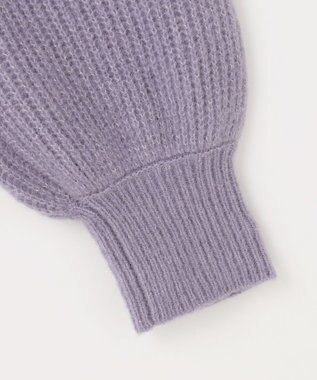 ANY SIS 【洗える】エアリーアンゴラブレンド ニット モーヴ