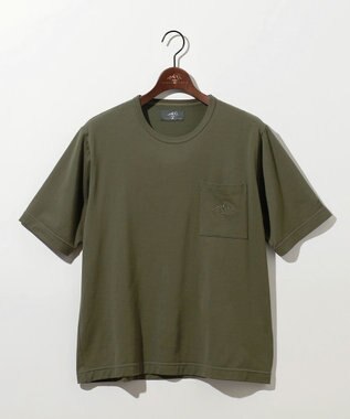 JOSEPH ABBOUD MOUNTAIN 【テーム・ヤルヴィモチーフ】ビオグレース天竺  Ｔシャツ カーキ系