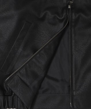 WEGO PUダブルZIPブルゾン ブラック