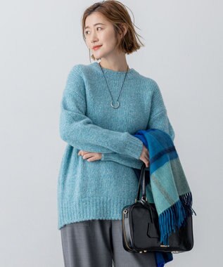 【見上愛さん着用/STORY・VERY掲載】ブラッシュドエアーウール ファンシーニット