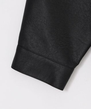 WEGO PUダブルZIPブルゾン ブラック