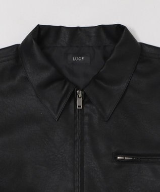 WEGO PUダブルZIPブルゾン ブラック