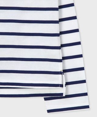 Paul Smith リラックス ボーダー 長袖Tシャツ ホワイト
