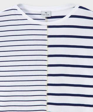 Paul Smith リラックス ボーダー 長袖Tシャツ ホワイト