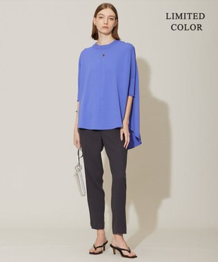 ICB 【新色追加・接触冷感・UVケア・速乾・洗える】FluidBackSatin ドロストパンツ チャコール系［WEB限定］