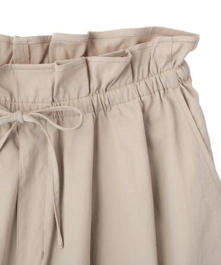 Green Parks ウエストフリルワイドコクーンパンツ Light Beige