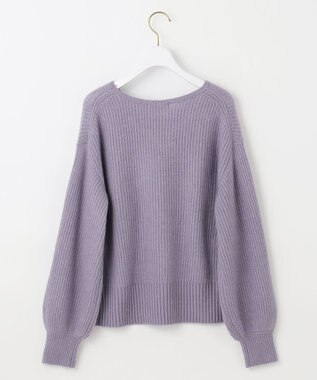 ANY SIS 【洗える】エアリーアンゴラブレンド ニット モーヴ