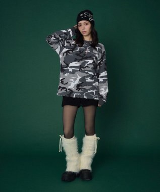 WEGO 【ユニセックス着用ITEM】ワッフルロゴT（長袖） 柄1