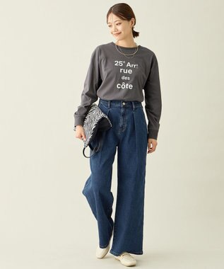 ANY L フットボールロングスリーブＴシャツ スレート