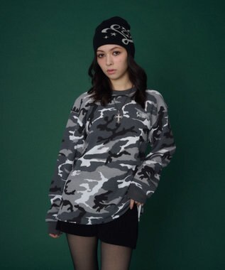 WEGO 【ユニセックス着用ITEM】ワッフルロゴT（長袖） 柄1