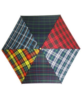 +RING 【プラスリング】【数量限定】【UVカット90%以上】レディース向け 晴雨兼用 折傘 CHK T1184 NEW COLLECTION マルチカラー