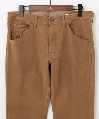 JOSEPH ABBOUD 【裏起毛/ストレッチ】5ポケットオーガニックカルゼ パンツ キャメル系