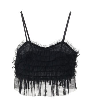 earth music&ecology チュールビスチェ Black