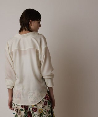 GRACE CONTINENTAL シアー2wayウエスタンシャツ キナリ