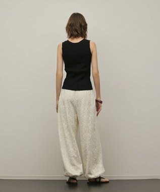 GRACE CONTINENTAL リブニットタンクトップ ブラック